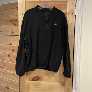 Willit Men's Black Fleece Jacket Size Large